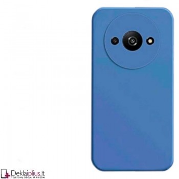 Liquid Air silikoninis mėlynas dėklas - su kameros apsauga (Xiaomi Redmi A3)